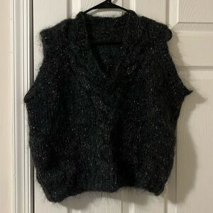 Wool blend sweater vest